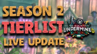 ✅!DROPS ON✅S2 !TIERLIST UPDATE TODAY🌙PATCH 11.1 - ALL SPECS \u0026 CLASSES