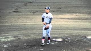 仙台育英　佐藤世那投手＠2015甲子園