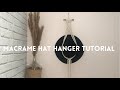 Easy 5 Minute Macrame Hat Hanger Tutorial - Macrame Tutorial For Beginners - Macrame For Beginners