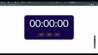 Stopwatch | Coding Ninjas | Skill test.