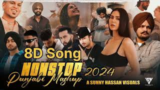 8D Audio Song | Nonstop Punjabi Mashup 2024 | Memories Mashup |Sunny Hassan Visual | Nonstop 8D 2024