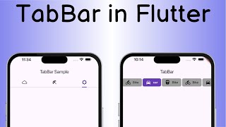 Flutter TabBar Widget