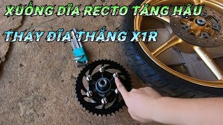 Xuống Nhông Dĩa Recto Và Thay Đĩa Thắng X1R Cho Exciter 155 VVA - Sắp Lại NSD Cho Ex155 Bánh Nhỏ