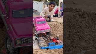 فلوق نهيان والجمس يعبر الوادي الخطير ✌🏻🤣vlogs the most amazing gmc Rccar pickup #shorts #dubai #tb