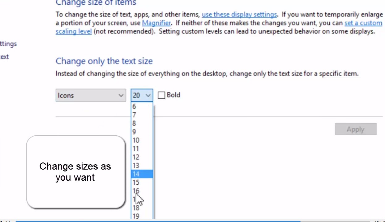 Change item. Размер шрифта Windows 10. Size change. Windows 10 desktop font change. Drag to change Window Size.