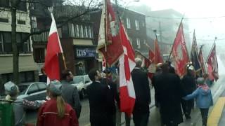 72nd Anniversary of the 1940 Katyn Massacre -  Toronto Procession 2012