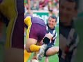 FUNNY moment RUGBY PLAYER fends off the Referee