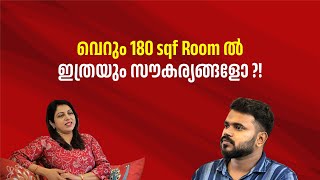 വെറും 180 sqf Room ൽ ഇത്രയും സൗകര്യങ്ങളോ ?!    #interiordesign #homedecor #bedroomdecor