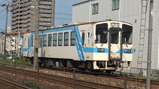 【4K】水島臨海鉄道　普通列車MRT300形気動車　MRT302