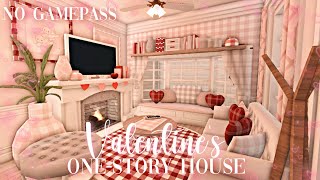 Roblox Bloxburg - No Gamepass Valentine's One-Story Home - Minami Oroi