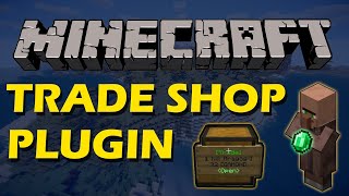 Trade items in Minecraft with Trade Shop Plugin