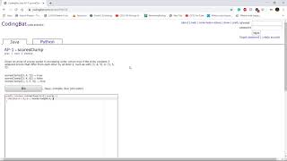 AP-1 (scoresClump) Java Tutorial || Codingbat.com