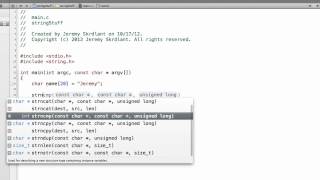 Procedural C Comparing Strings