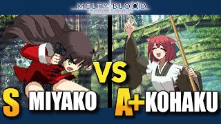 【MBTL】S | MIYAKO vs A+ | KOHAKU 【MELTY BLOOD TYPE LUMINA】PC/STEAM REPLAY GAMEPLAY