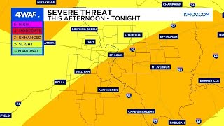 4Warn Alert: Severe weather possible this afternoon into evening