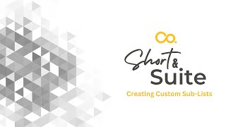 NetSuite Tutorial: Short \u0026 Suite: Creating Custom Sublists