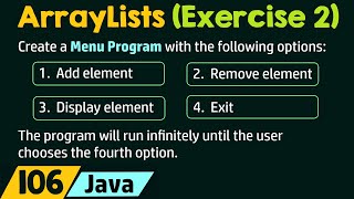 ArrayLists (Exercise 2)