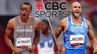 Will Andre De Grasse & Lamont Jacobs medal in 100m at World Athletics Championships? | CBC Sports