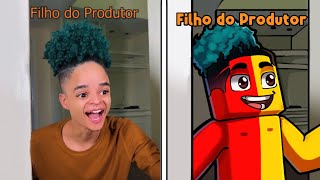 Recriei Vídeos dos YOUTUBERS no Minecraft!