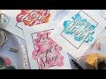 How To: DIY Easy Watercolor Background and Calligraphy