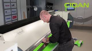 How to crown on a CIDAN folding machine, series F FS FX