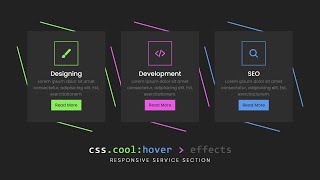 How To Create Responsive Services Section Using Html and CSS