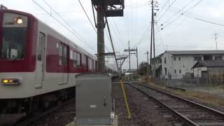 近鉄1259系1266編成+2800系2815編成急行名古屋行き通過