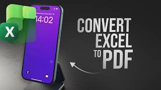 How to Convert Excel to PDF in iPhone (tutorial)