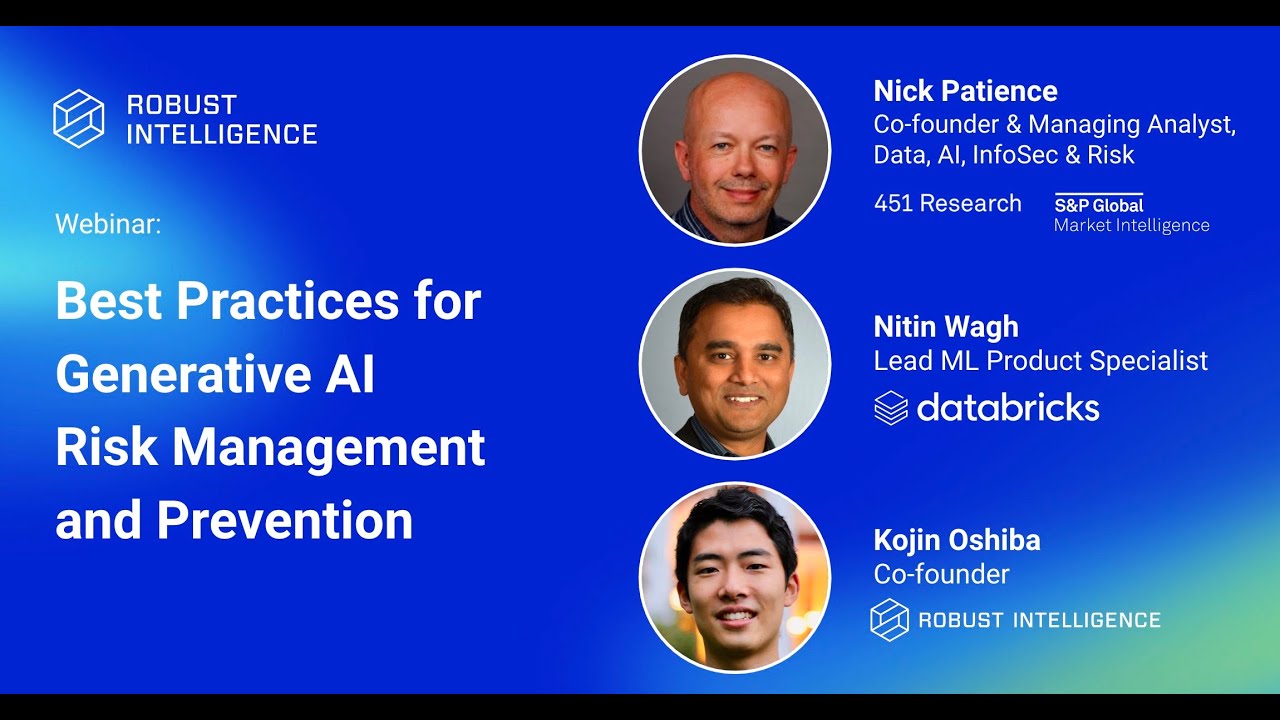 Best Practices For Generative Ai Risk Management And Prevention Youtube