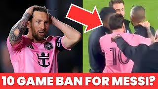 Lionel Messi Grabs Opposing Coach's Neck During Heated Clash