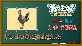 【1分解説】ケンホロウに決めました【アニポケ名言・迷言まとめ】