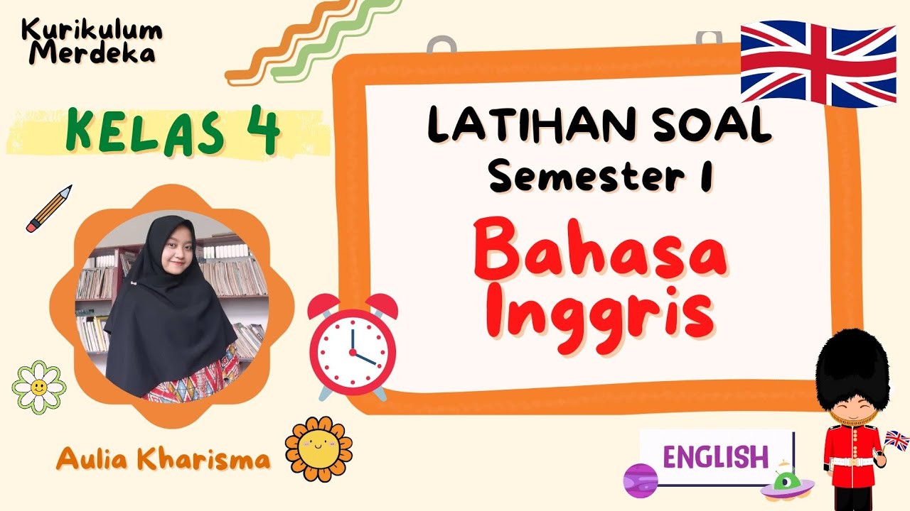 Latihan Soal Sumatif Bahasa Inggris Kelas 4 Semester 1 Kurikulum ...