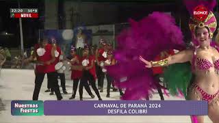 Carnaval de Paraná: desfile de la Comparsa Colibrí