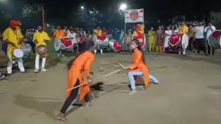 गांव की रामनवमी में खतरनाक लाठी डंडा का खेल जय श्री राम 🙏