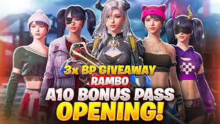 PUBG Mobile Bonus Pass + Lucky Crate Openings and Giveaway 😍 || Rambo