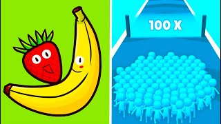 Food Run Vs Count Masters 🍓🍓🍓 Walkthrough All New Max Update Mobile Tiktok Gameplay MZ9824