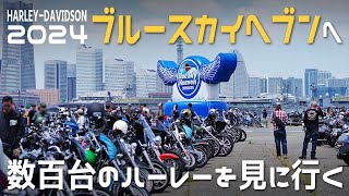 数百台のハーレーを見に2024ブルースカイヘブンへ行った動画