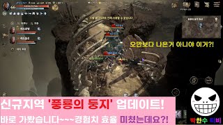 리니지w 신규지역 '풍룡의 둥지' 가봤습니다!!! 경험치 효율 오만보다 나은거 아니야 이거?!!!