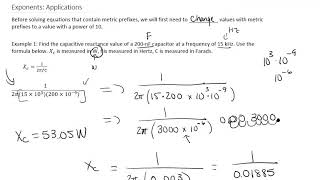Technology MAP 117 Exponents: Applications