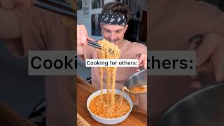 Do you make BETTER FOOD for yourself or for others?😁❤️🍜🍝| Cooking for others vs me | CHEFKOUDY