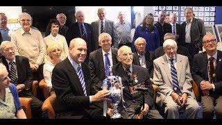 Pompey History Society unveils replica 1949 Division One trophy