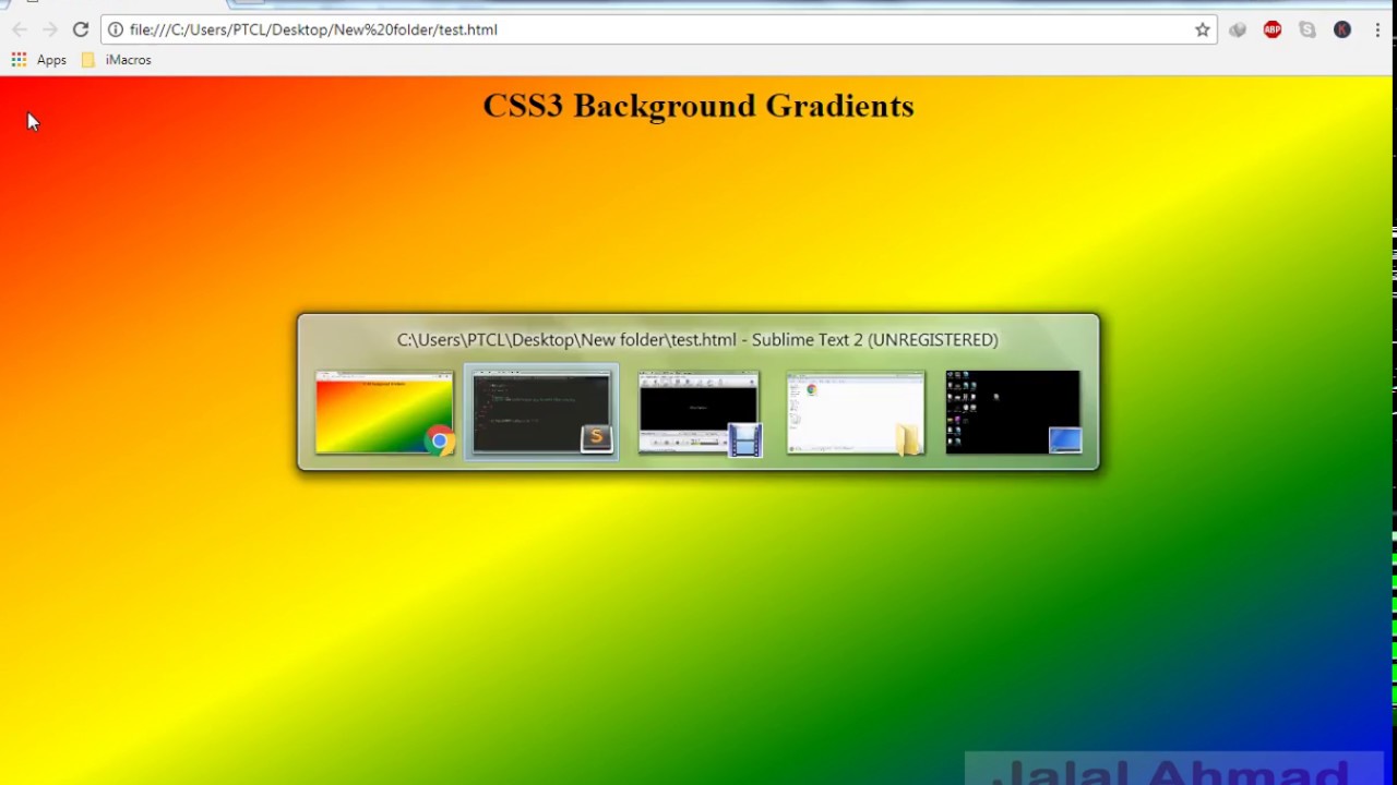 Css3 Tutorial - Css Gradient Background | Linear Gradient Css - YouTube