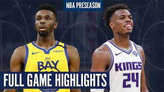 WARRIORS vs KINGS - Full Game Highlights - NBA Preseason 2020