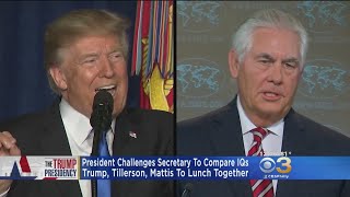 Trump Claims He Would Win IQ Test Against Tillerson