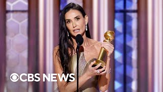 Demi Moore wins first major acting award for \