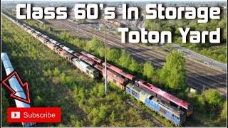 DB Cargo Stored Class 60’s STILL Fill Toton Yard. Inc Drone Footage !!