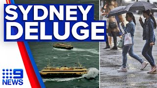 Wild rain triggers landslide in Sydney | 9 News Australia