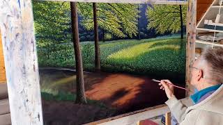 How I paint in oil (2): A stream in spring