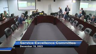 Service Excellence Committee - December 18, 2023