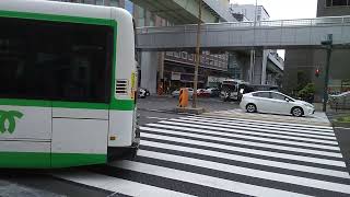 【神回】神戸市営バス　いすゞエルガ538号車　急64　神戸北町（新神戸駅　箕谷駅経由）行き　事故ゼロ期間FM付き　三宮駅前にて　@MOMOTARO0724 　@KOBETETSUDOU